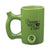 Green ceramic Fashion Craft Premium Roast & Toast pipe mug.