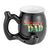 Fashion Craft Stoner Dad Roast & Toast ceramic pipe mug in rasta colors.