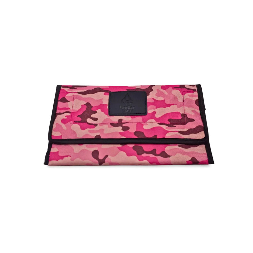 FireBar Labs Pink Camo Smell-Proof Lockable Travel Wallet Available At Honeybee Herb