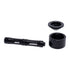 Buy Black Flat Chamber Aluminum Glass Smoking Pipe – premium front view, durable design for smooth hits. 