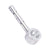 Shop Silver Flat Chamber Aluminum Glass Smoking Pipe – stylish front view for smooth smoking experience.