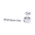 Silver Flat Chamber Aluminum Glass Smoking Pipe with retail box – premium smoking gear available online.