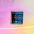OLED screen on Carta 2 Clear showing temperature and session data