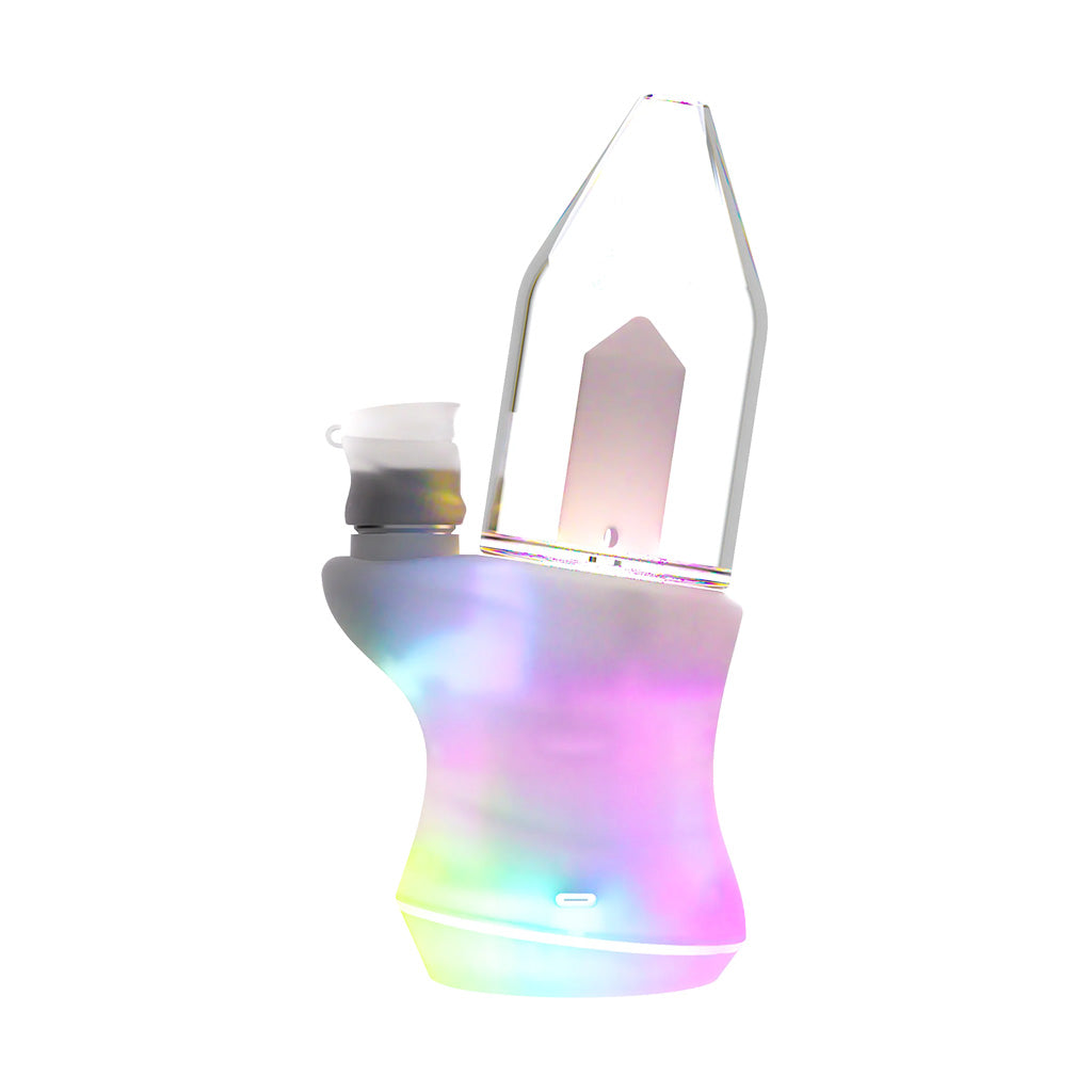 Focus V Carta 2 Clear Edition base glowing with RGB LED light effects