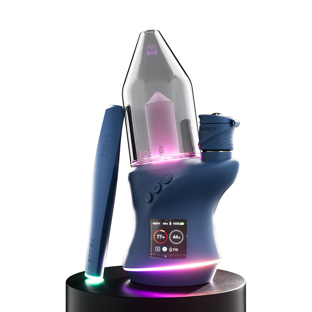 Focus V CARTA 2 Deluxe Kit in Midnight – Black vape dab rig