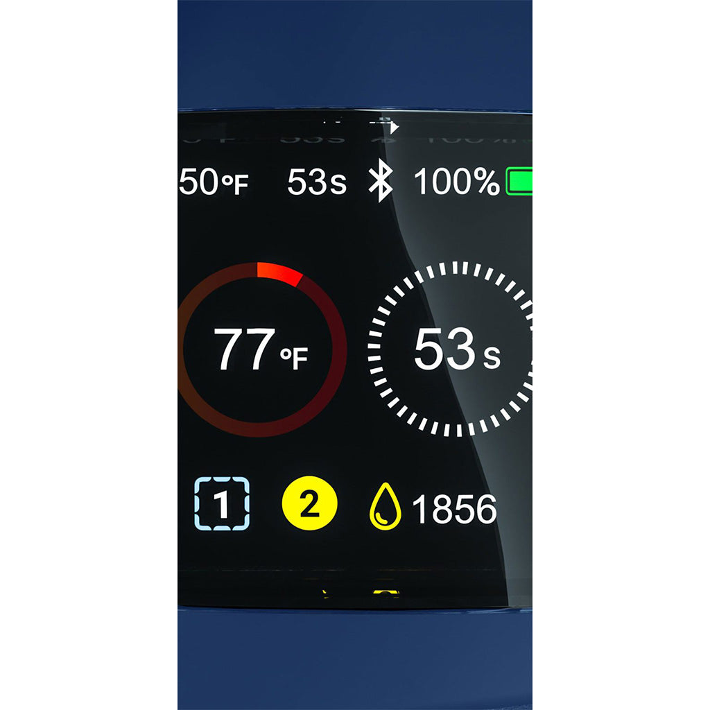 OLED screen display on Carta 2 Midnight Blue e-rig interface