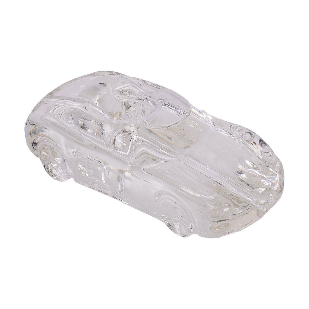 Freeze-ready clear glycerin car pipe for smooth hits.