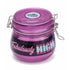 Fujima 500 ml airtight glass stash jar with clamp lid featuring “Fabulously High” print