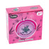 Fujima 5" Glass Ashtray Retail Box, Pink With Leaf Pattern And “Keep On Suckin’” Cartoon Bong Design
