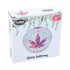Fujima 5" Glass Ashtray Retail Box With Paisley Weed Design And Hanging Vine Graphic 
