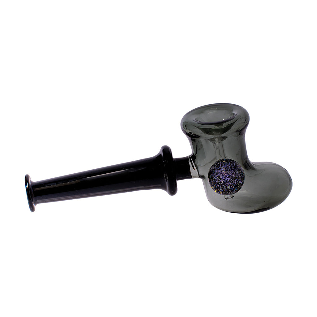 Galoshes Boot Glass Hand Pipe in black color available at Honeybee Herb – premium glass hand pipe for smooth smoking