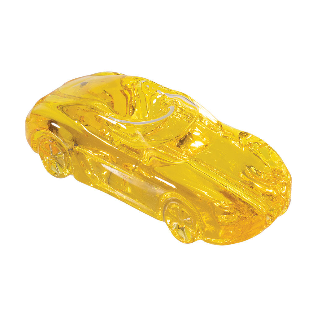 Yellow Glycerin Car Hand Pipe – Fun car design for cool smoking. 