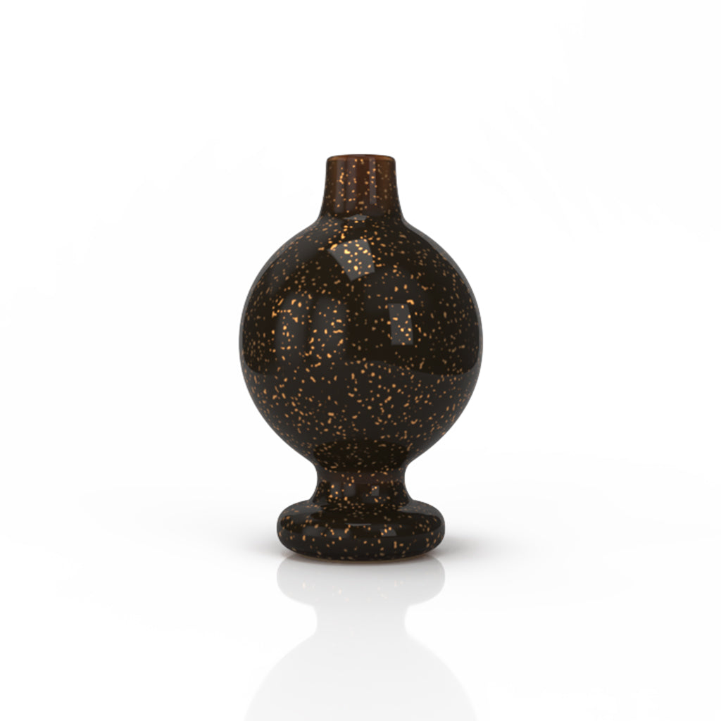 Gold Dichro Glass Galaxy Bubble Carb Cap Clear View