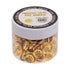 300 count gold metal pipe screens in premium jar