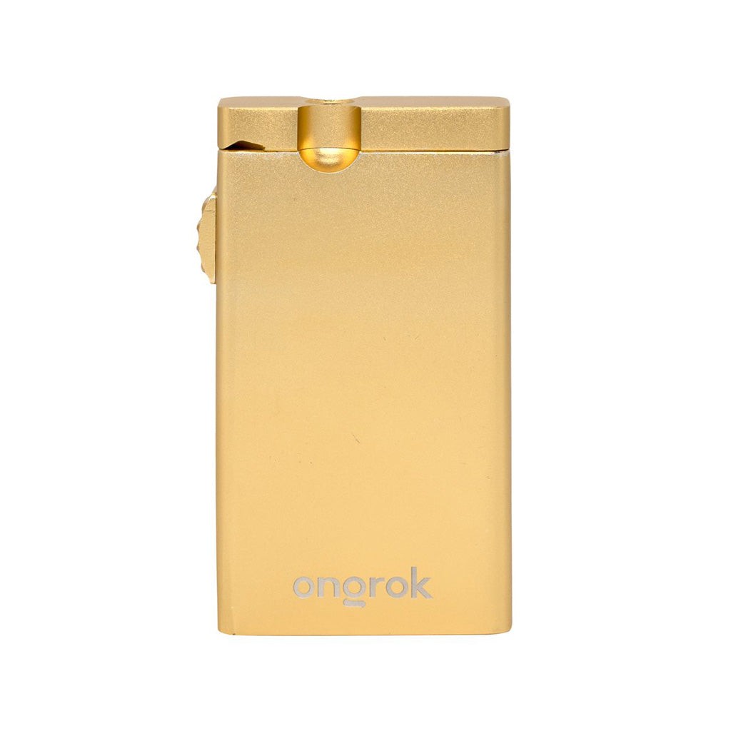  Purchase premium gold ONGROK aluminum dugout for discreet herb storage 