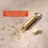 ONGROK Gold keychain container preserving freshness, aroma, and moisture-sensitive items like herbs and vitamins—order online.