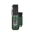 Grateful Dead Agni Metal Mini Torch Green – refillable butane torch lighter with skull design and chain top