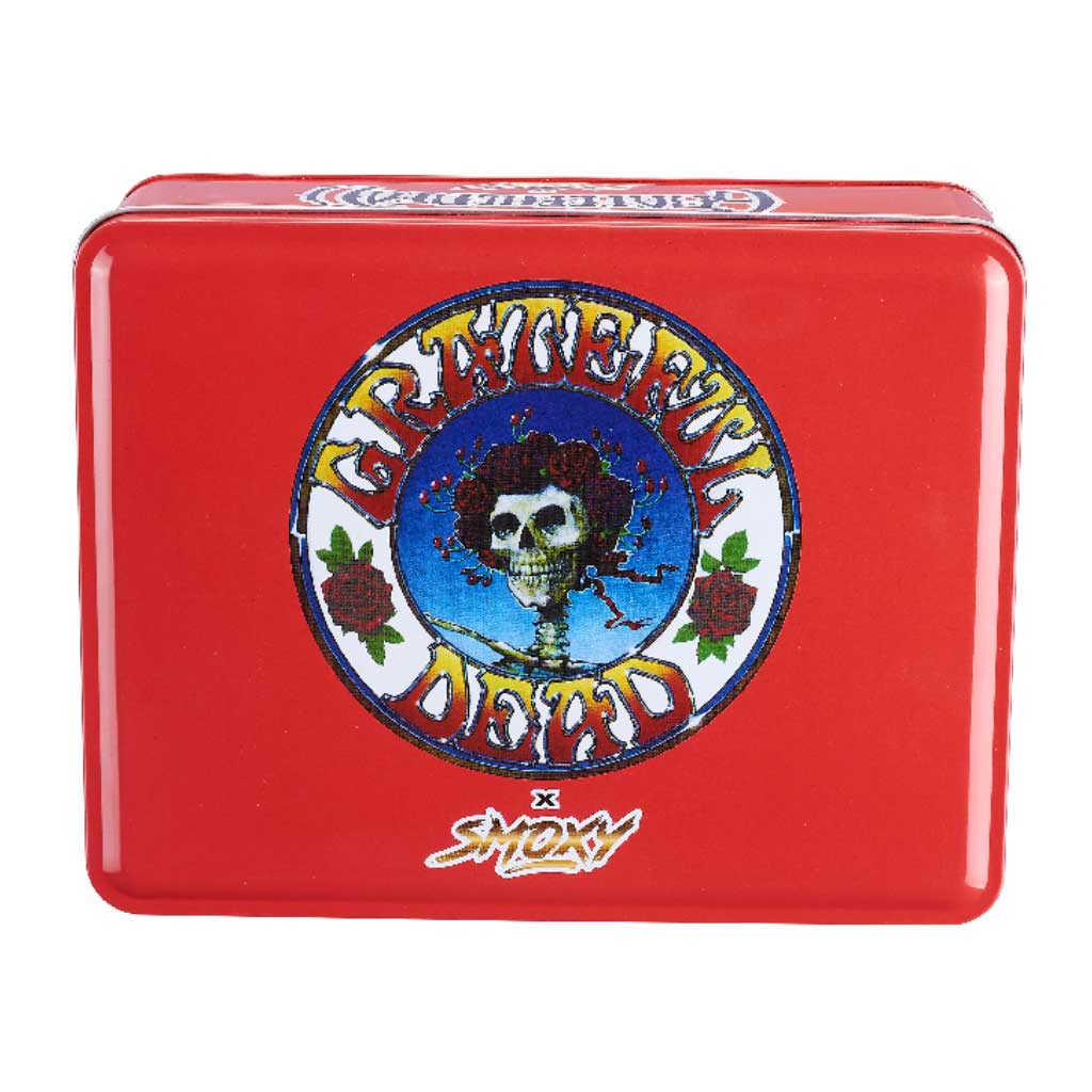 Grateful Dead Dragon Torch Red Edition metal case and design details