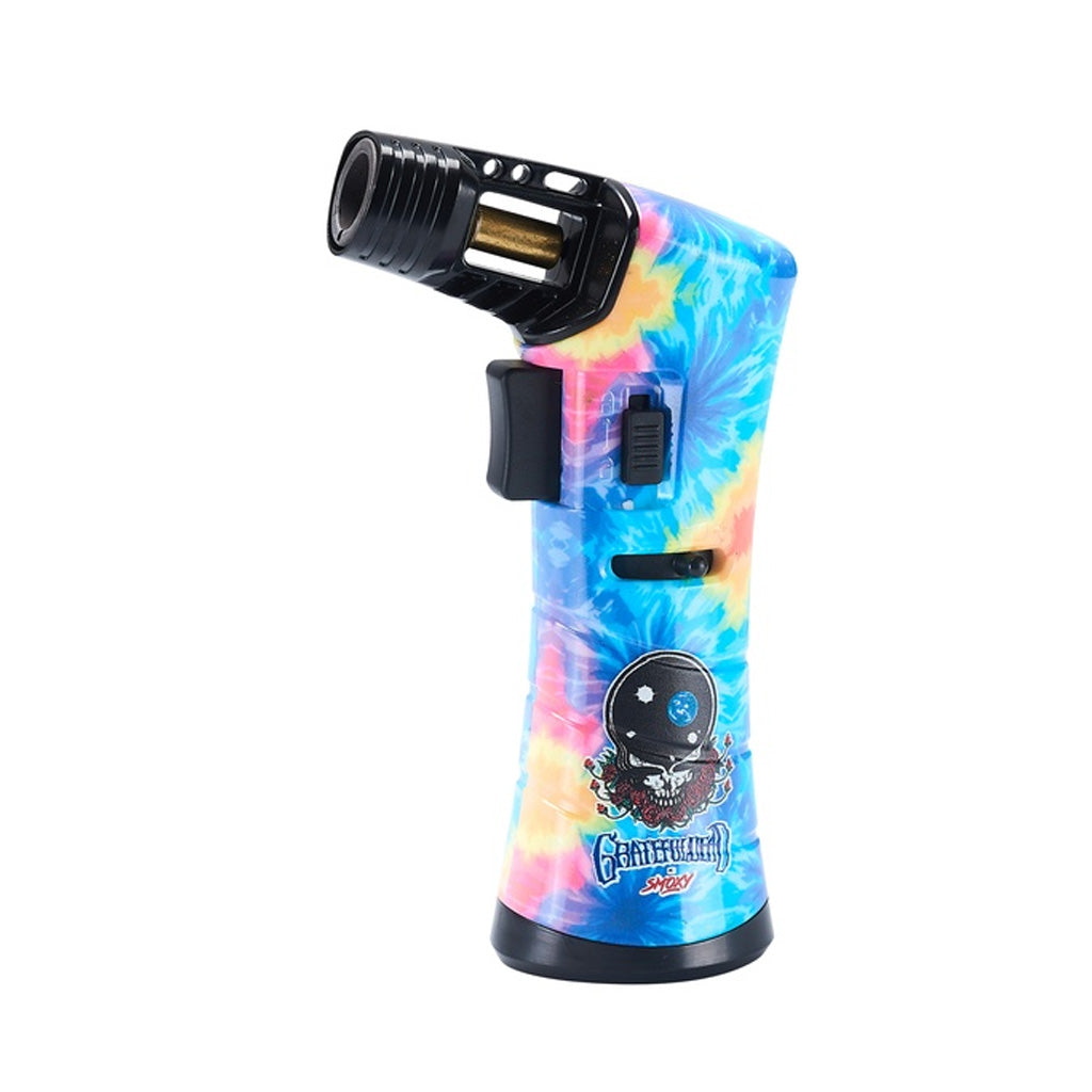 Grateful Dead Freedom Torch Blue – collectible refillable torch lighter featuring Grateful Dead tie-dye artwork