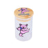 Pink Bear Grateful Dead Glass Stash Jar – airtight glass storage container with collectible Smoky x Honeybee Herb artwork
