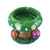 Green Grateful Dead Mushroom Ashtray – resin-made decorative ashtray for smokers and collectors