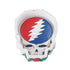 Grateful Dead Skull Ashtray White – resin-made smoking ashtray with red and blue skull design by Honeybee Herb