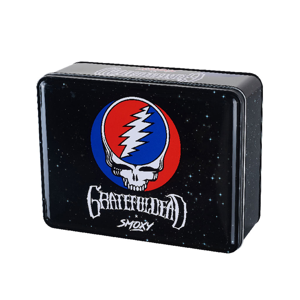 Grateful Dead The Rock Torch – black storage tin featuring iconic skull logo and collectible finish