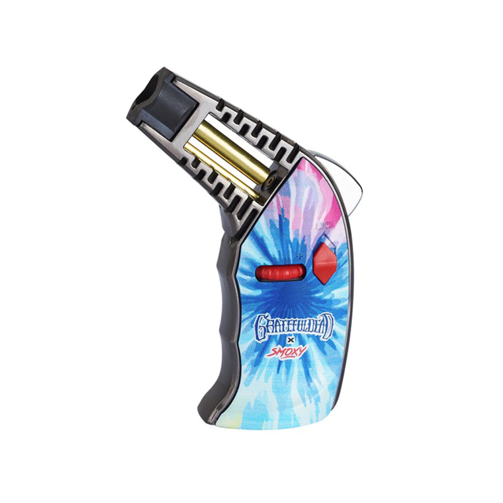 BlueBlast Grateful Dead Thrust Torch by Smoky – refillable butane torch for dab rigs and bangers