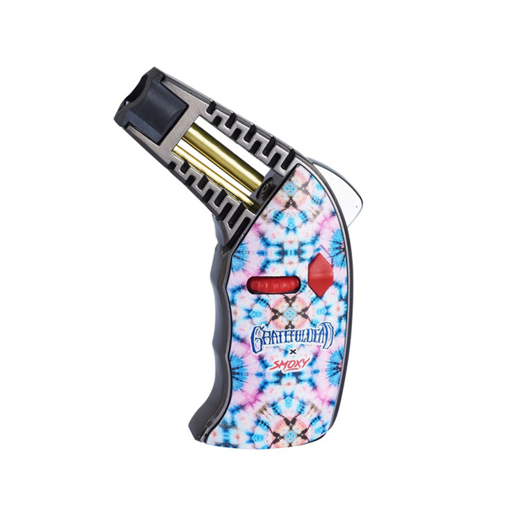 Grateful Dead Thrust Torch Kaleidoscope design butane lighter for dabbing – Smoky x Honeybee Herb