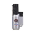 silver grateful dead tron metal mini torch, refillable butane jet flame—buy online at Honeybee Herb.