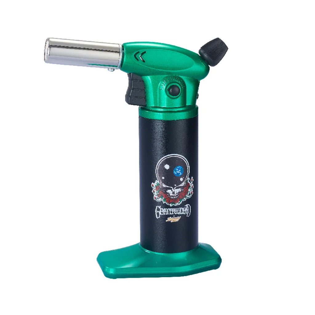  Grateful Dead Vulcan Green Torch premium butane lighter for dabs and smoking