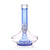 GRAV Fission Downstem Perc Small Wide Base Bong In Blue Glass With 14MM Joint
