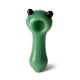 green cute cat ears glass hand pipe with rounded bowl and sleek finish, durable smoking pipe, buy online at honeybee herb