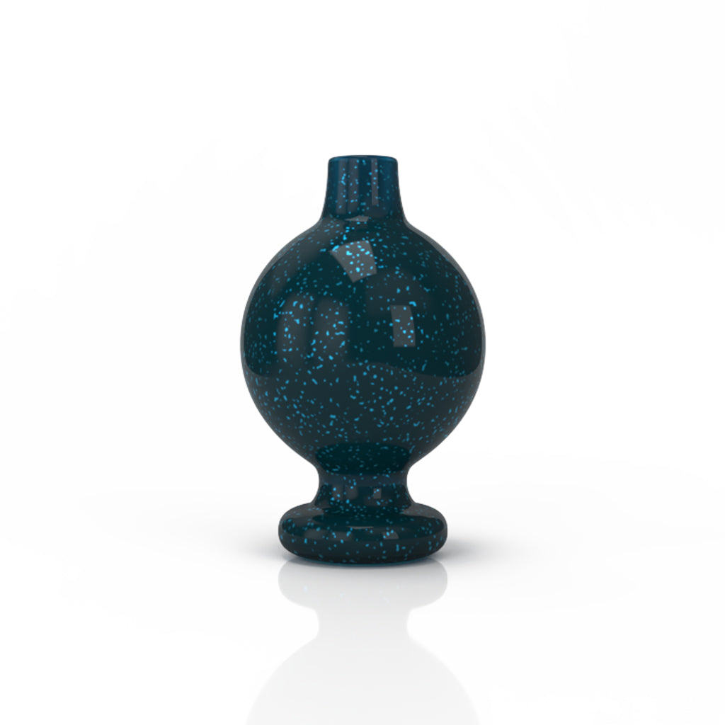 Green Dichro Glass Galaxy Bubble Carb Cap Clear View