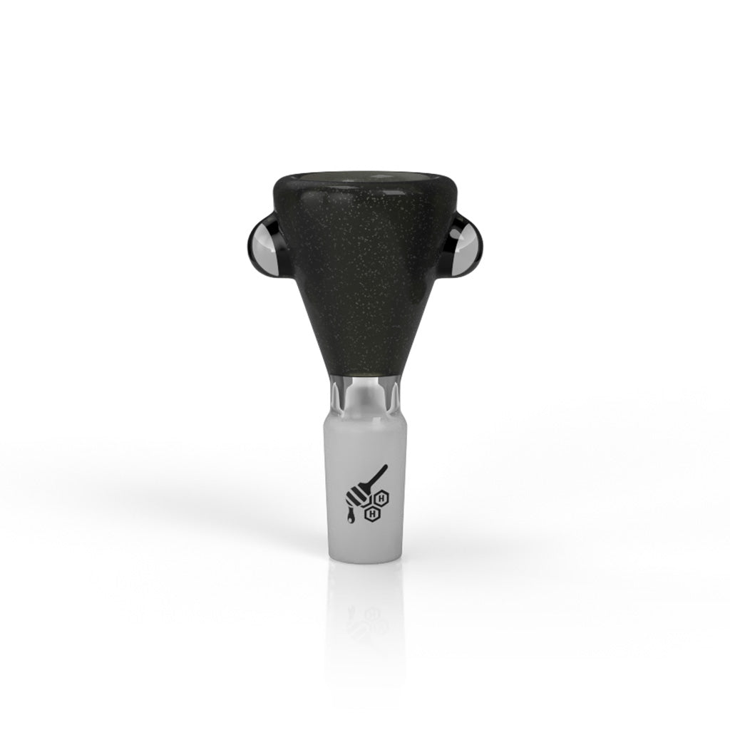 Honeybee Herb Green Dichro Spotted Galaxy Flower Bowl