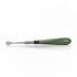 Glossy Green Glass Handle Steel Round Tip Classic Wax Dab Tool Horizontal View