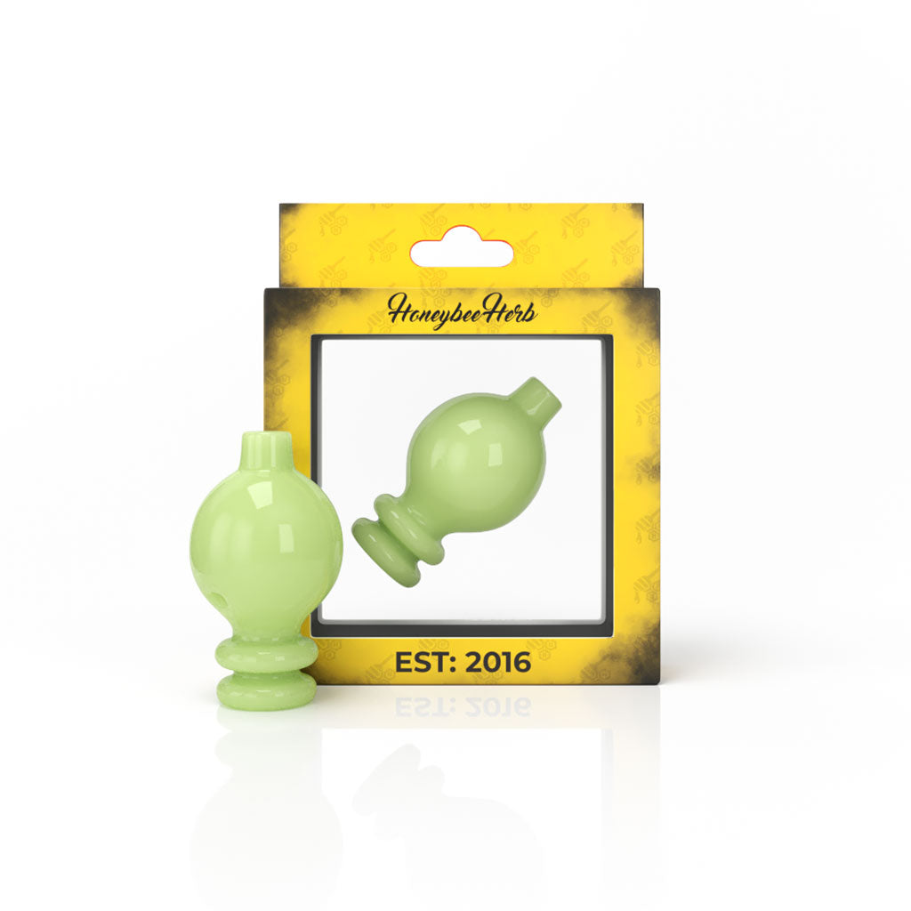 Green Glass Milk Bubble Cyclone Airflow Hole Spinner GTR Carb Cap