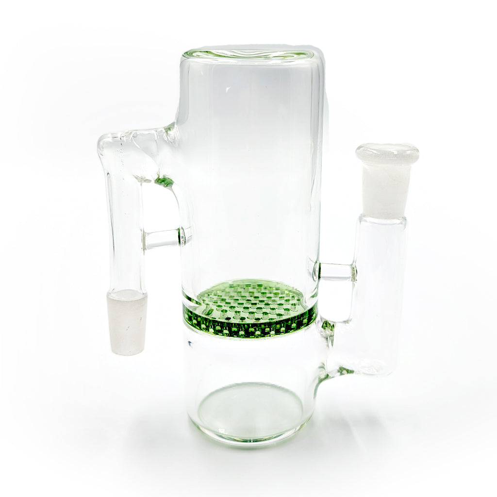 Green Honeycomb Perc Ash Catcher for Bongs – Shop Now at Honeybee Herb