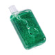 Freezable green liquid glitter glycerin hand pipe for smoking 