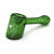 Green Space hammer hand pipe in thick glass with deep bowl; order today for quick delivery.