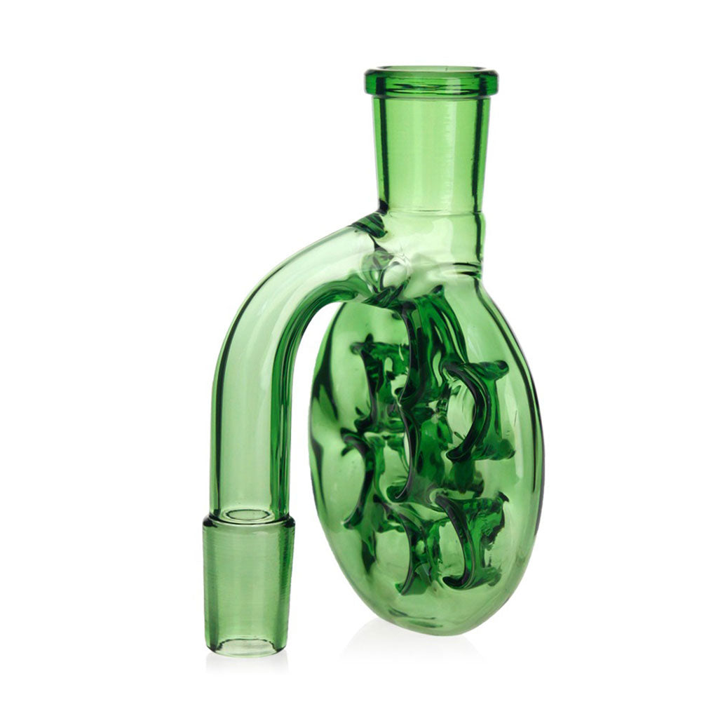Shop high-performance green Swiss perc ash catcher for dab rigs and bongs – perfect for daily smoking sessions. 