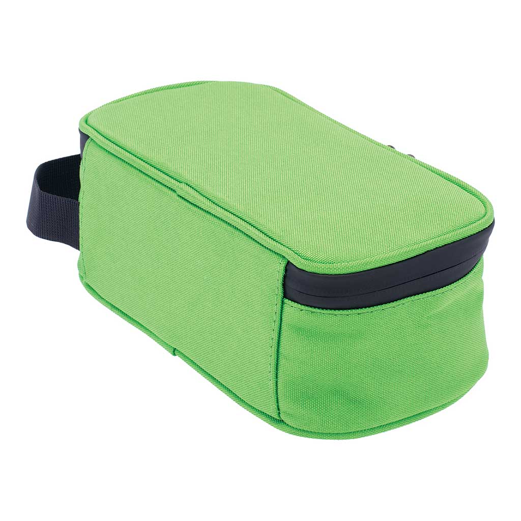 Back view of 8x4x3 Greenery smellproof bag – durable lockable pouch for discreet stash storage.