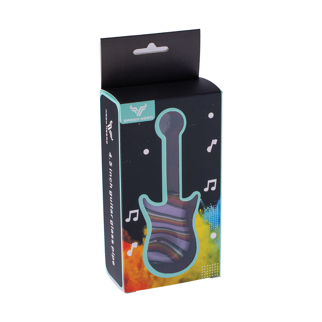 Pink Mix Guitar Hand Pipe – unique glass pipe for smokers