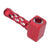 Red hammer style aluminum glass smoking pipe stylish and durable
