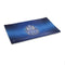 hamsa blue glass rolling tray, medium with raised edges — in stock 
