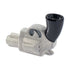 Shop hand gun ceramic hand pipe, angled view highlighting deep bowl and carb—add to cart for quick delivery.