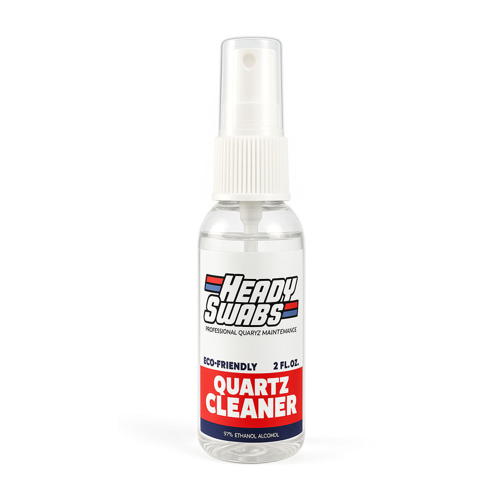 Headyswabs 2 Fl Oz Quartz Cleaner Spray Bottle With Eco-Friendly Ethanol Solution