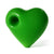 green heart glass hand pipe, compact spoon bowl, order now