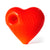 orange heart hand pipe, thick glass bowl, shop today