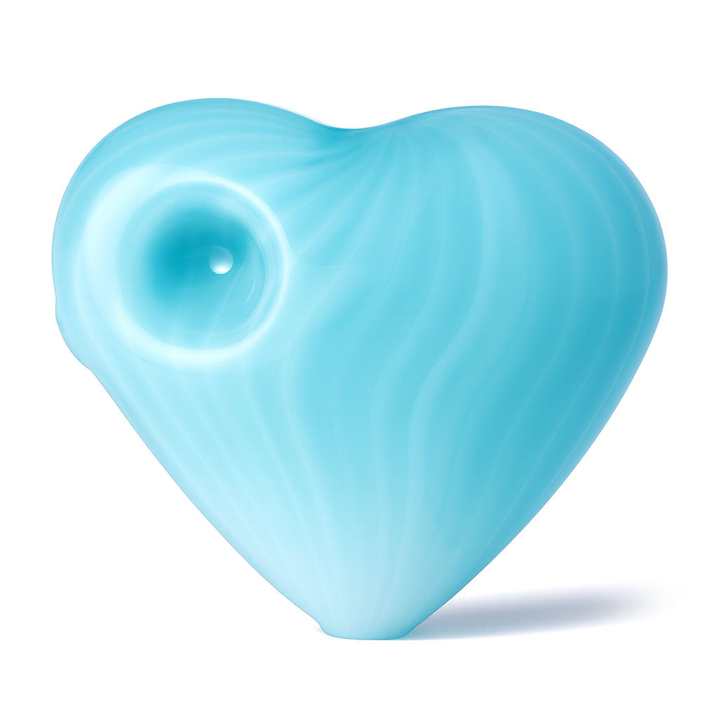 turquoise heart hand pipe, thick glass spoon, buy online
